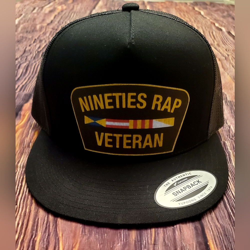 Hip Hip Rap Veteran Snapback Trucker Hat!